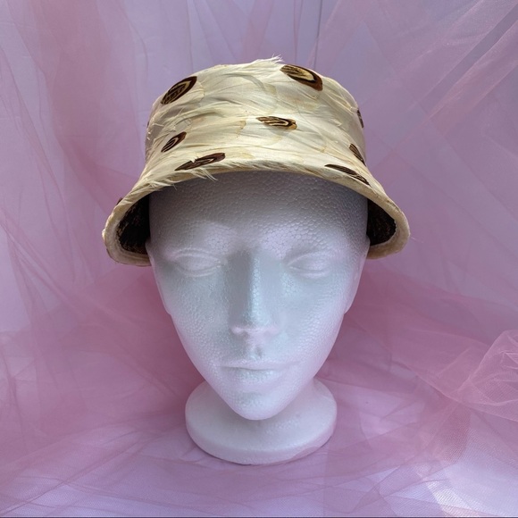 Vintage Feather Cloche Bucket Hat - Picture 4 of 9